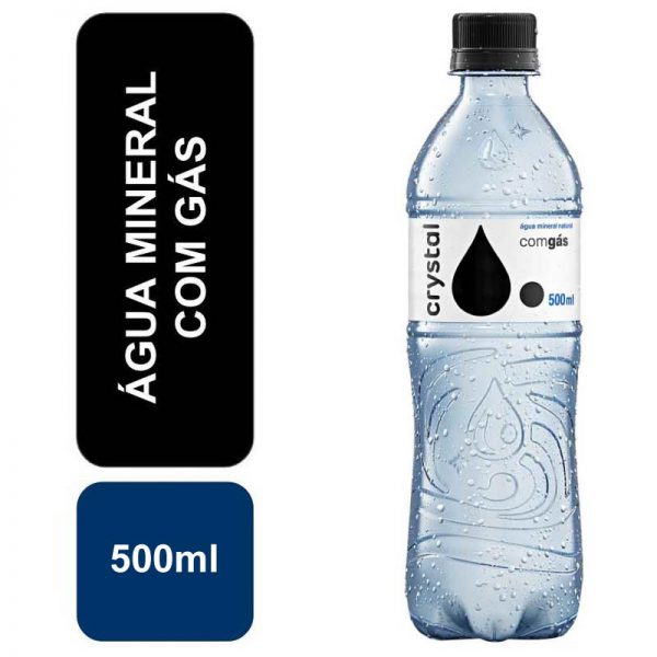Bunker Bebidas - agua mineral com gas 500ml crystal