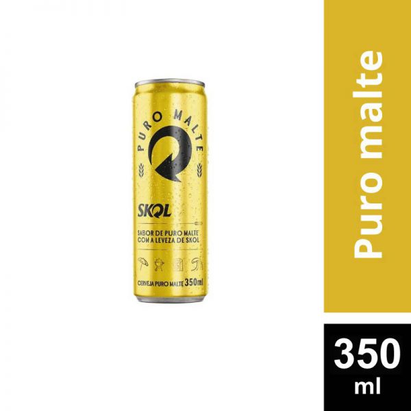 Bunker Bebidas - lata slim skol puro malte 350ml