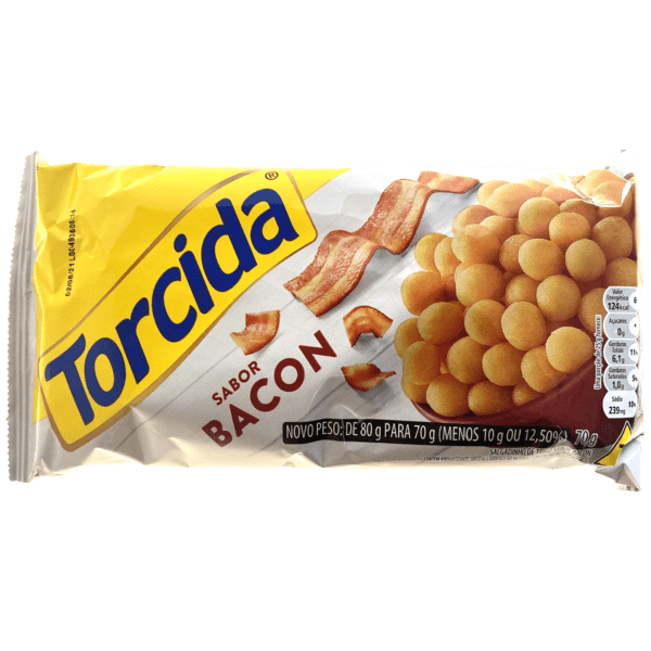 salgadinho torcida bacon